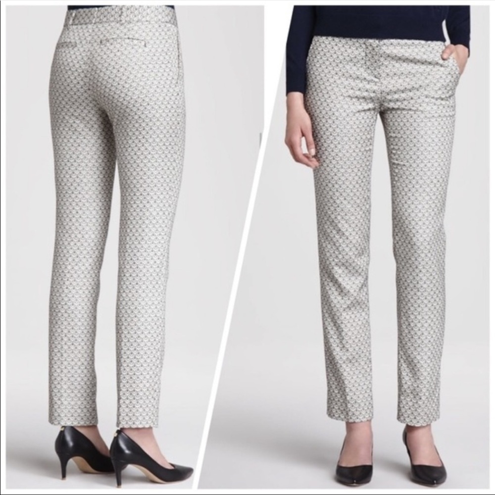 Tory Burch Isabella Printed Crop Pants size 6